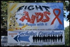 Kampanj mot aids i Lesotho. UN/Photo G Pirozzi