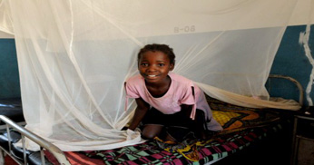 UNDP stödjer malariakontroll-program i Zambia, genom sitt samarbete med Globala Fonden.